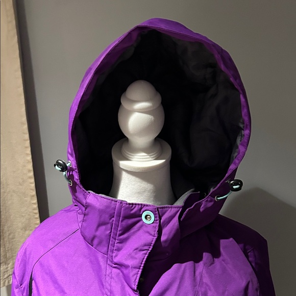 Women’s Free Country Purple and Black Jacket with Detachable Hood - Picture 3 of 8